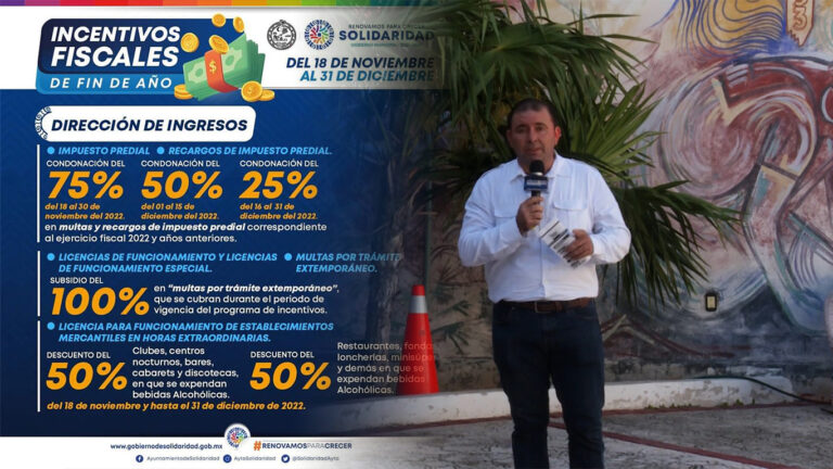 Aprovecha Los Incentivos Fiscales Que Solidaridad Ofrece En Todo Diciembre