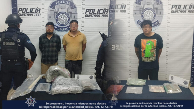 Tres Detenidos Y Varios Paquetes Con Droga Decomisados En Solidaridad