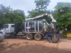 Gobierno del estado atiende sistema de alcantarillado sanitario en Pungarabato