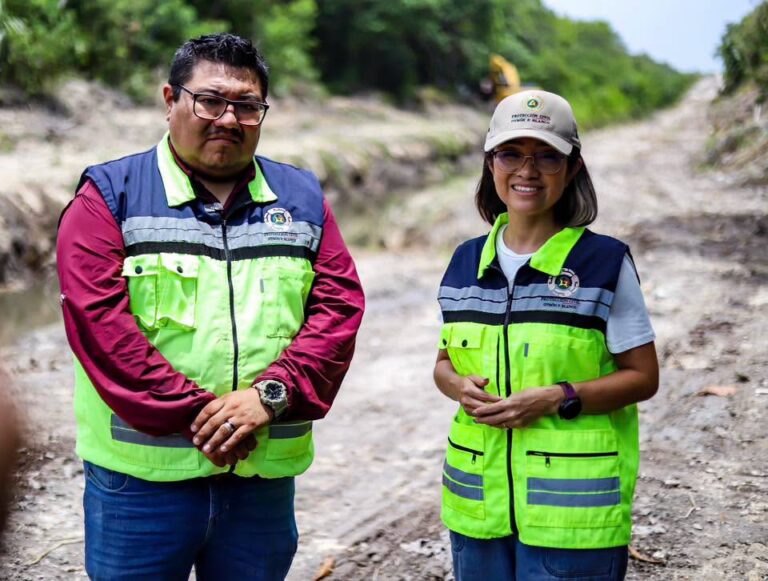 Supervisan limpieza del Gran Canal de Chetumal para prevenir afectaciones por lluvias