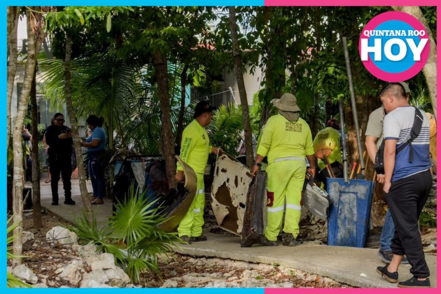 Cancún: Ayuntamiento recupera espacios públicos en la Supermanzana 255 tras denuncia vecinal